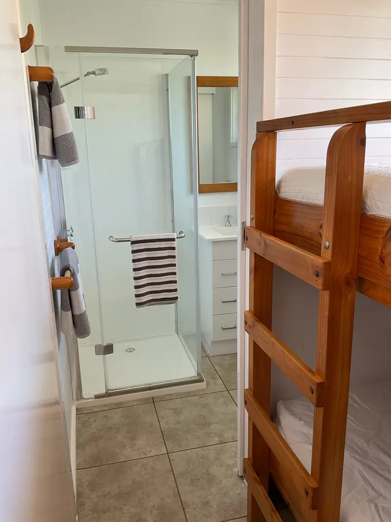 Studio 1 bathroom with glass shower