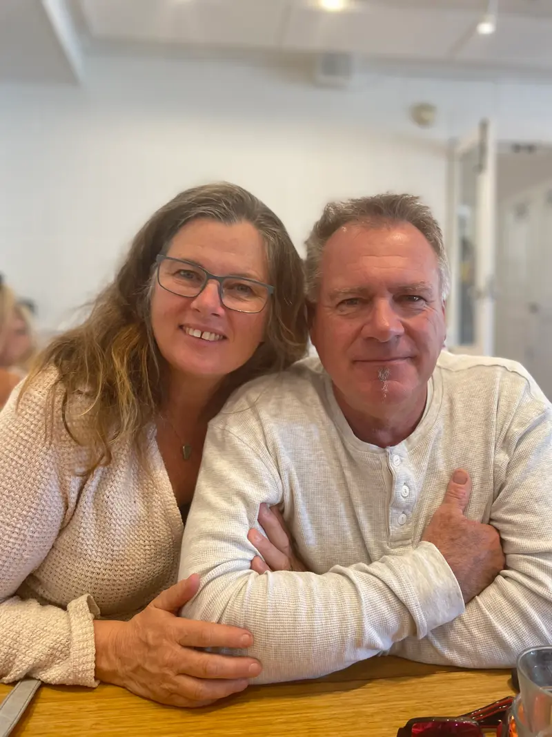 Bec and Jeff, your hosts at Marlo Hideaway