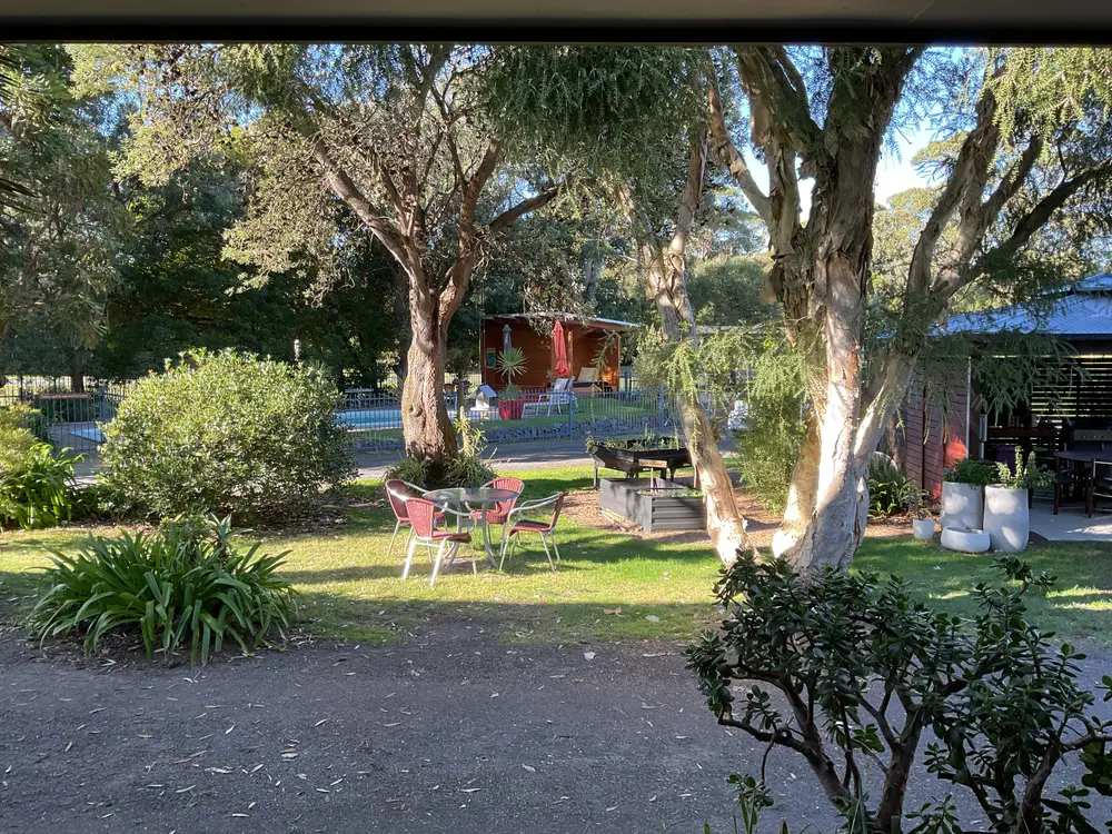 Garden seen from a unit verandah